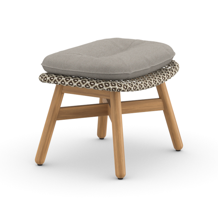 DEDON MBRACE Hocker • Teakholzgestell