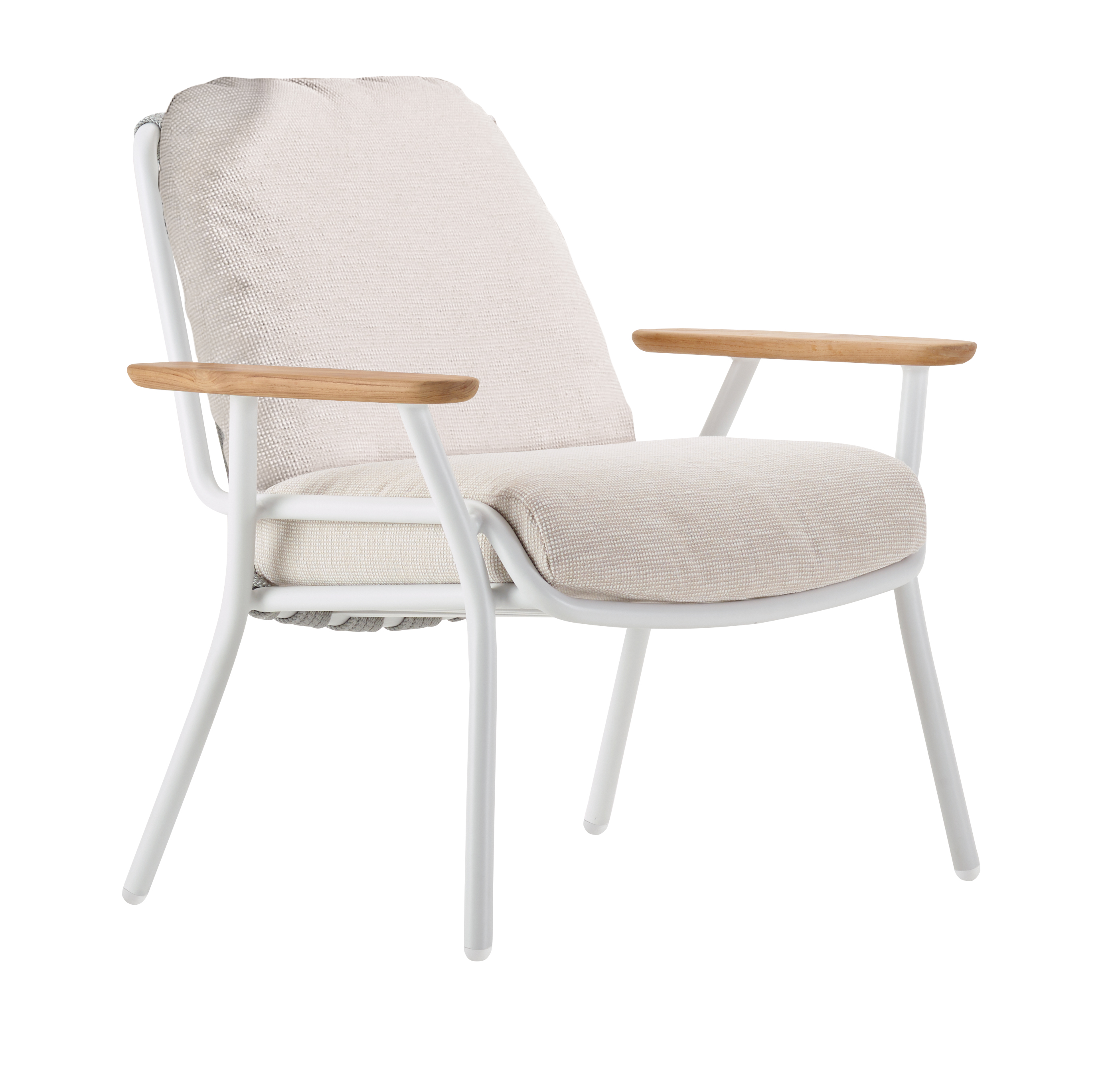 Solpuri BASSO Lounge Sessel mit Teak-Armlehne