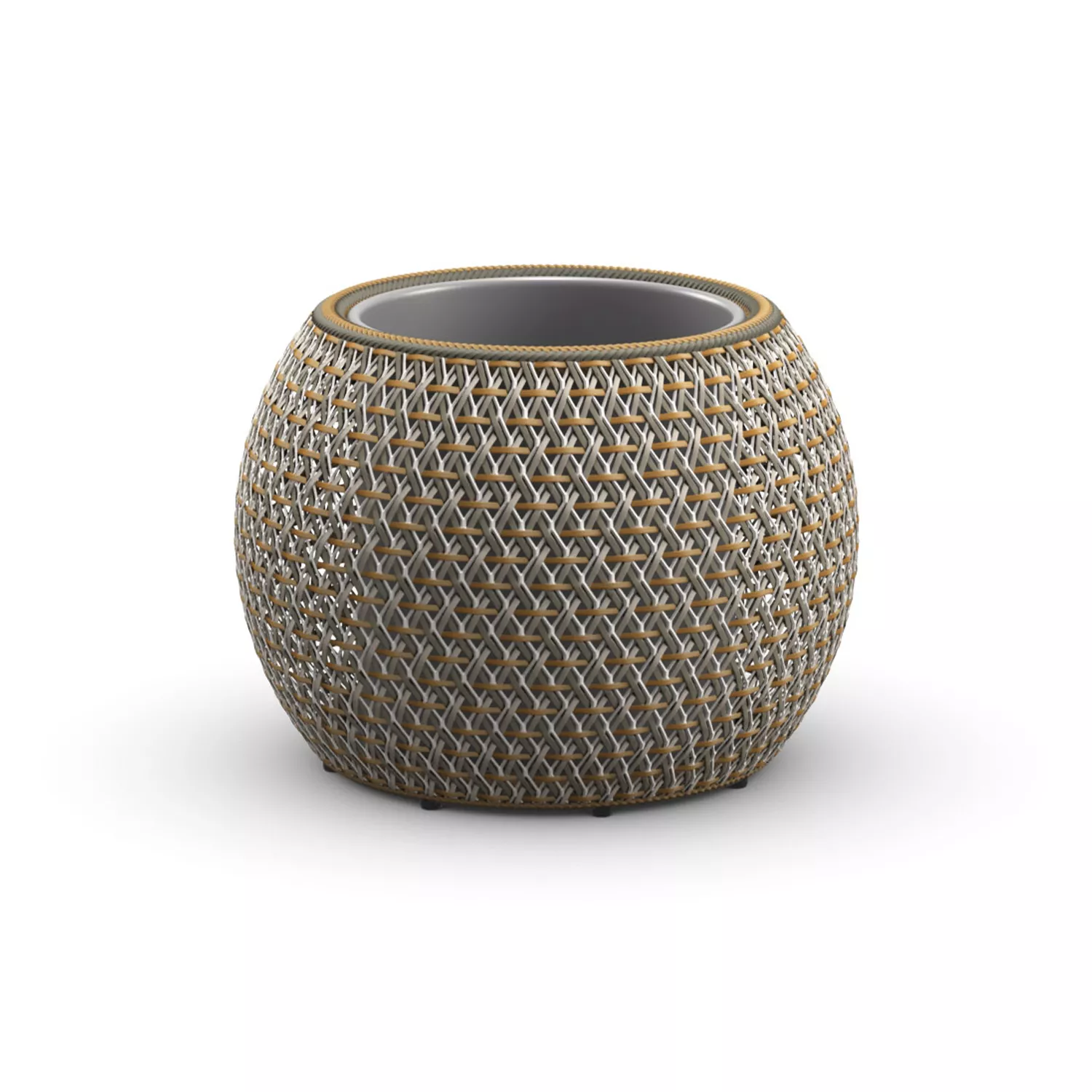 Dedon Dala Blumentopf 61 cm in einem modernen Design ohne Hintergrund