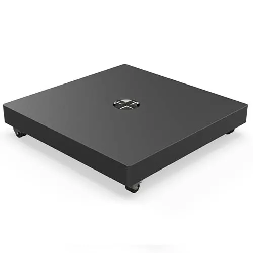 Fliesensockel mit Rollen und Abdeckung in schwarz (ohne Fliesen)