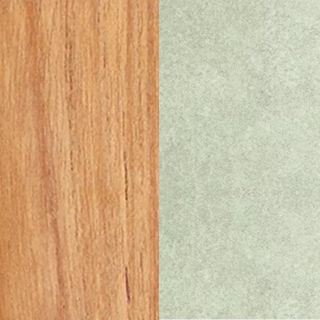 Teak Natur - Ceramic Stone Ice White