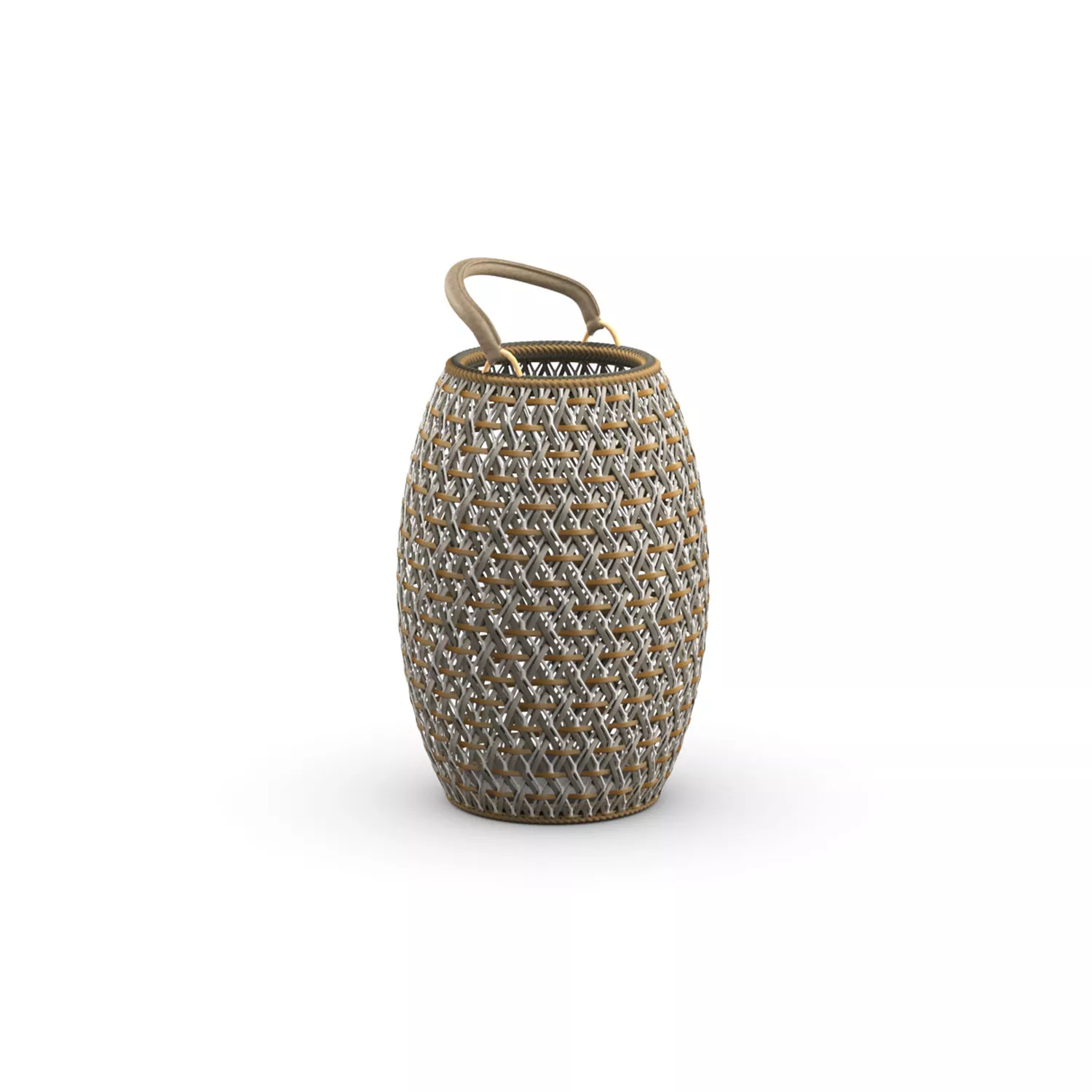 Dedon Dala Laterne 34 cm in einem modernen Design ohne Hintergrund