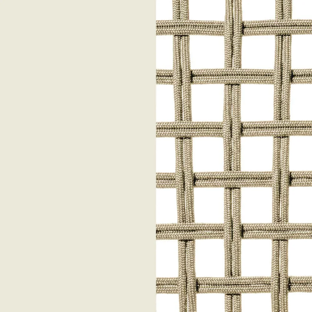 Polypropylen beige / Gestell sahne weiß (0262P)