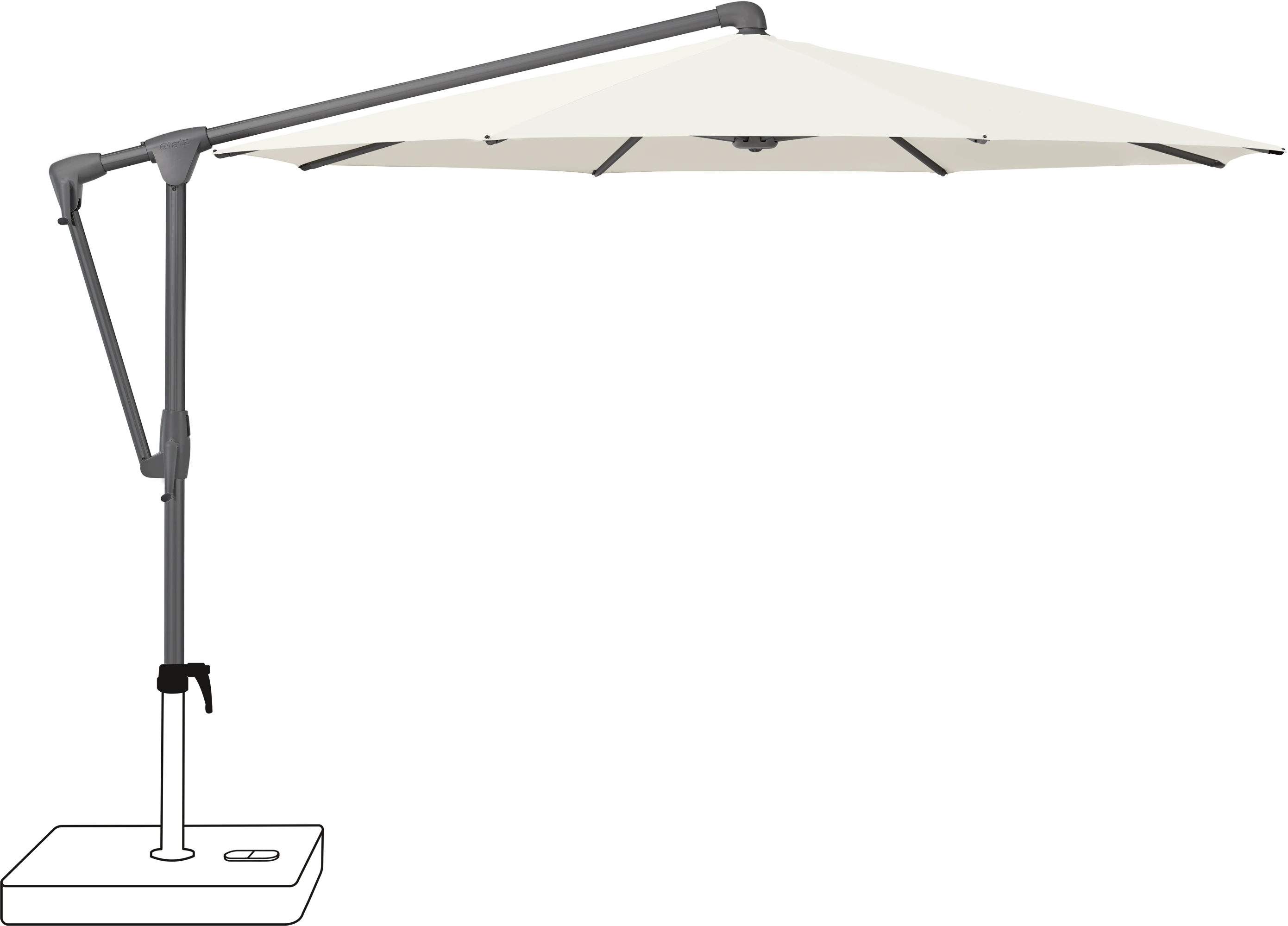 Glatz Sonnenschirm Sunwing Casa Ø 330 cm