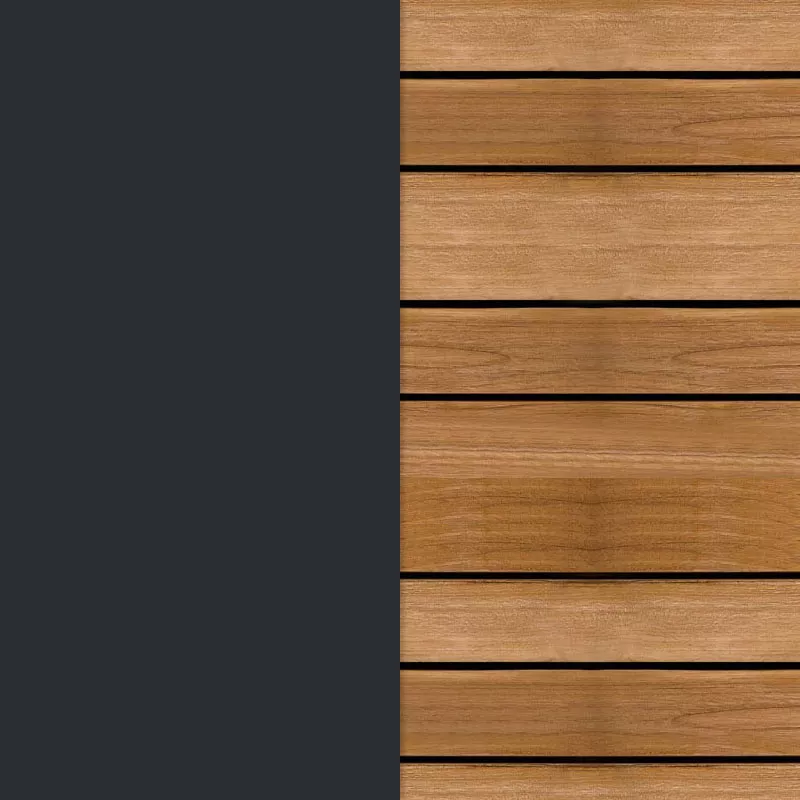 Anthracite / Teakholz