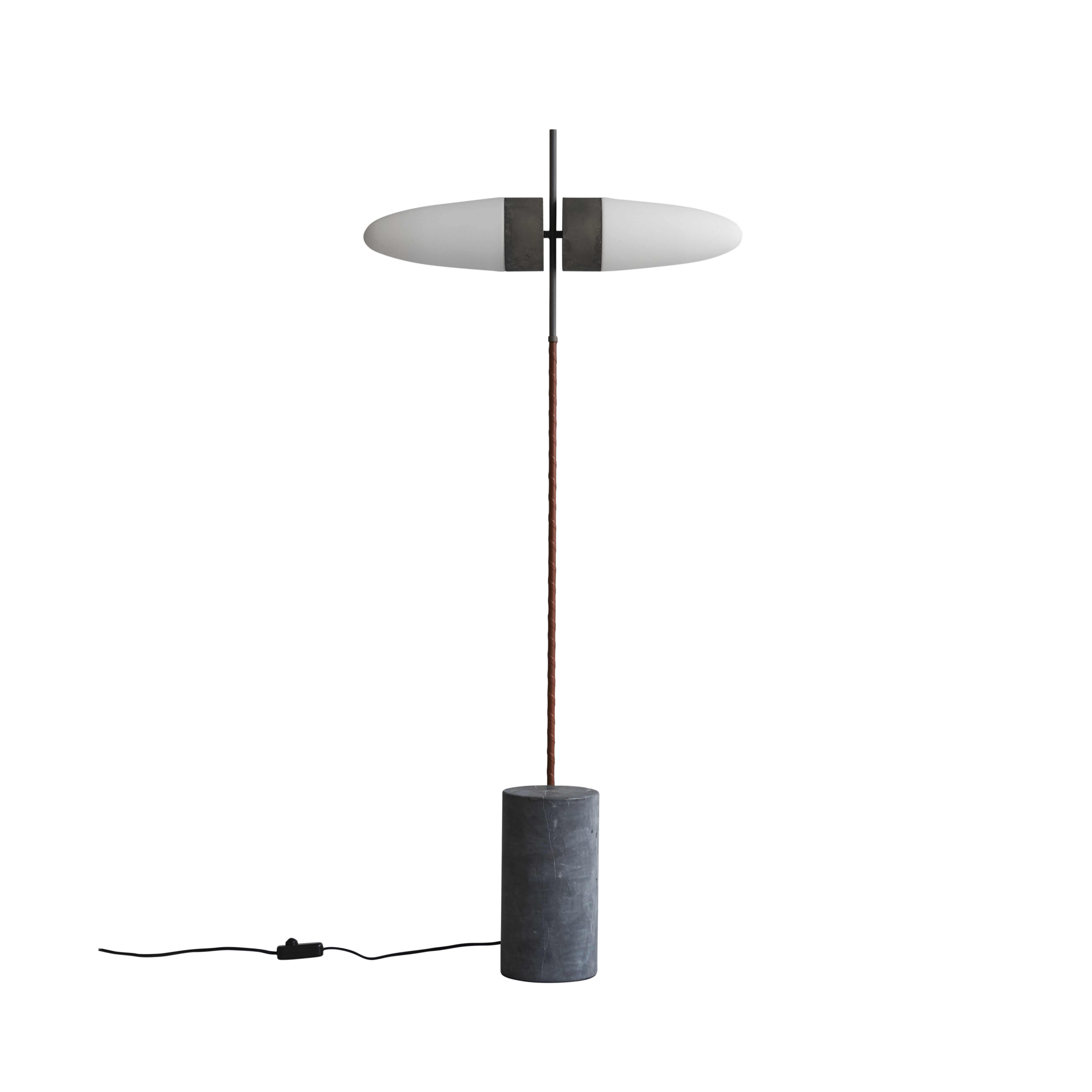 101 COPENHAGEN BULL Bodenleuchte / Stehleuchte • oxidized • 65 × 16 × 140 cm