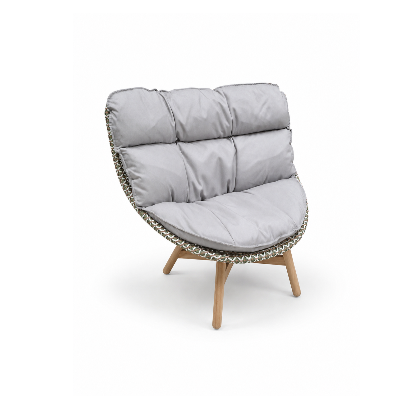 DEDON MBRACE Loungesessel Hochlehner • Teakholzgestell | 15% Outletrabatt - Chestnut