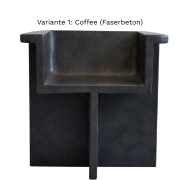 V1: Faserbeton/Coffee Outdoor