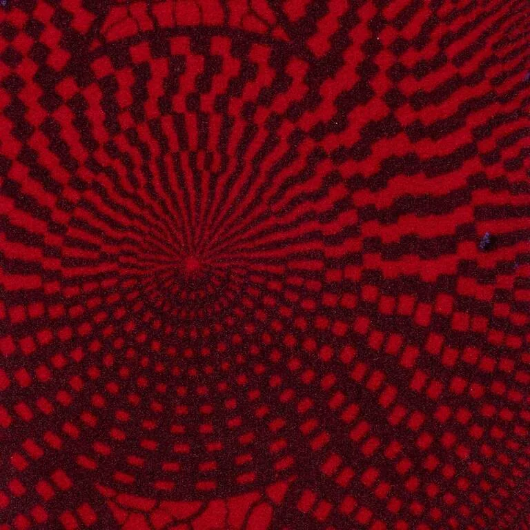 Red | Velvety Fabric Tribal