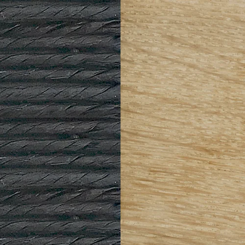 Eiche Weißöl + Kordel schwarz