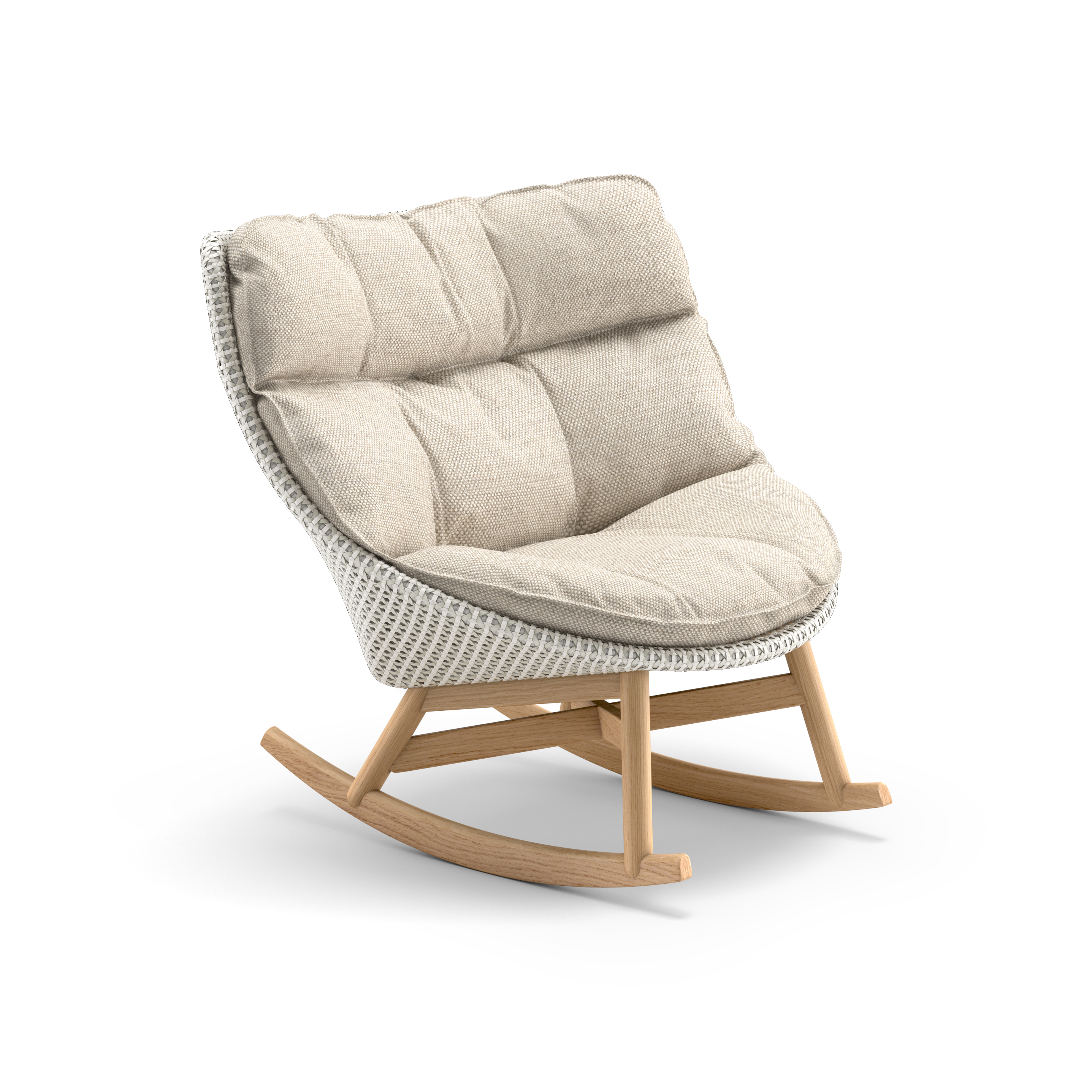 DEDON MBRACE Schaukelstuhl • Teakholzgestell