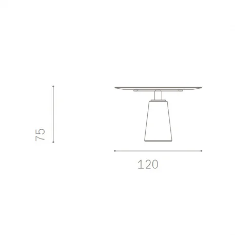 Der Marmortisch Mesa Due ist eine wahre Verschmelzung von Eleganz und Funktionalität