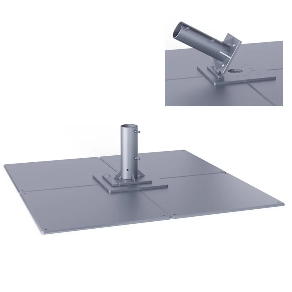 Standplatte - mit Klappschanier - 1-lagig