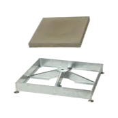 Sockelrahmen M4, 180kg inkl. Platten-Set, 12 Stück Beton