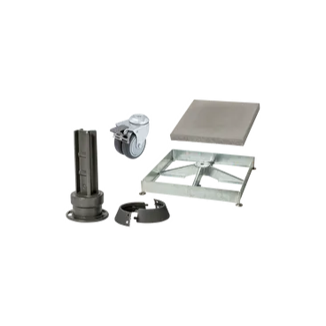 Sockelrahmen M4, 180kg inkl. Platten-Set 12 x Beton & Standfuss M4 graphitgrau
