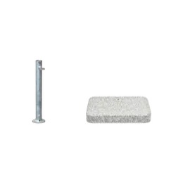 ½ Granitsockel Z, 30kg inkl. Standrohr Z feuerverzinkt