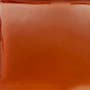 Geschmolzenes Glas, rückseitig korallenrot lackiert