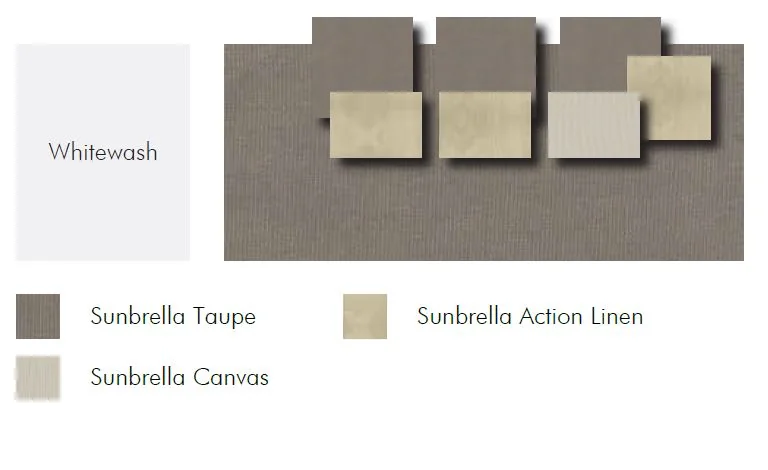 Whitewash / Taupe / Canvas / Linen