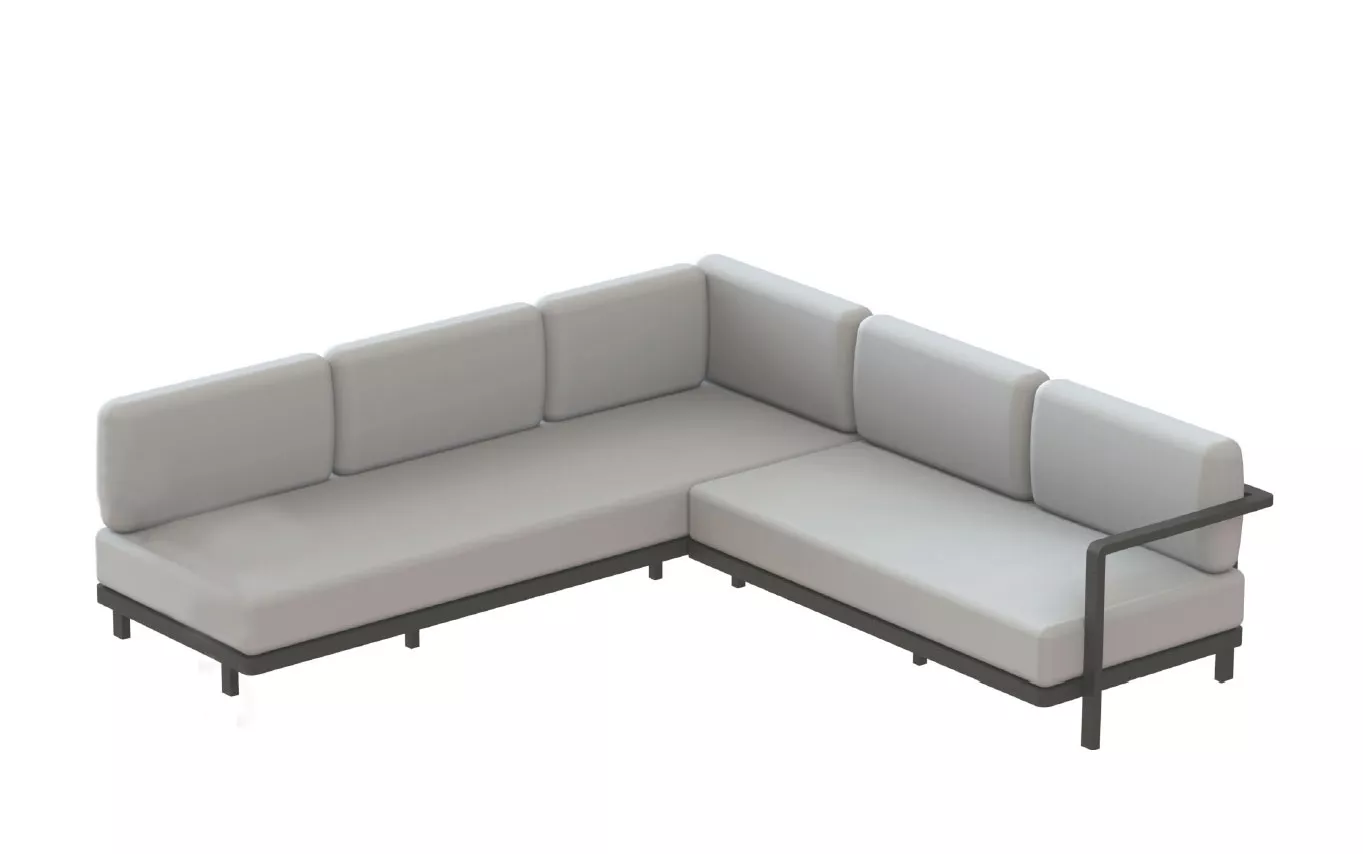 Royal Botania Red Label • Alura Lounge Ecksofa 04 • 250 × 245 cm rechts/links