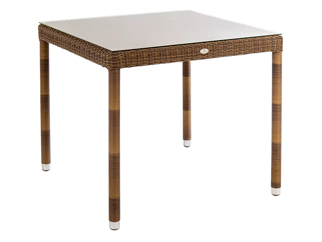 Alexander Rose San Marino Esstisch 80 x 80 cm mit Glasplatte