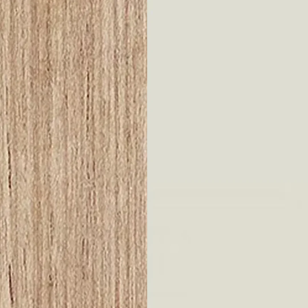 Teak gebeizt / metal warmwhite