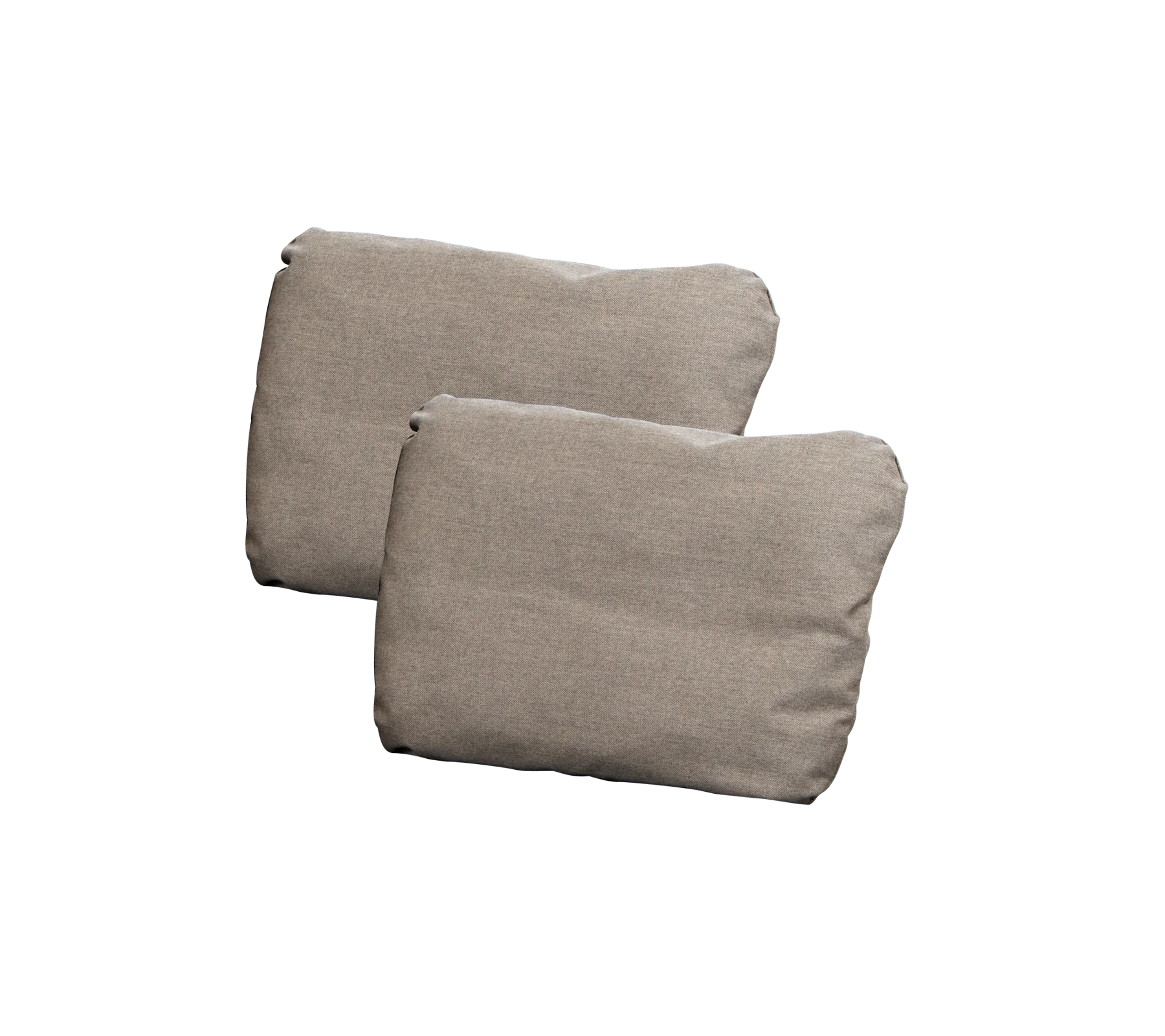 2x RÜCKENKISSEN Natté Taupe