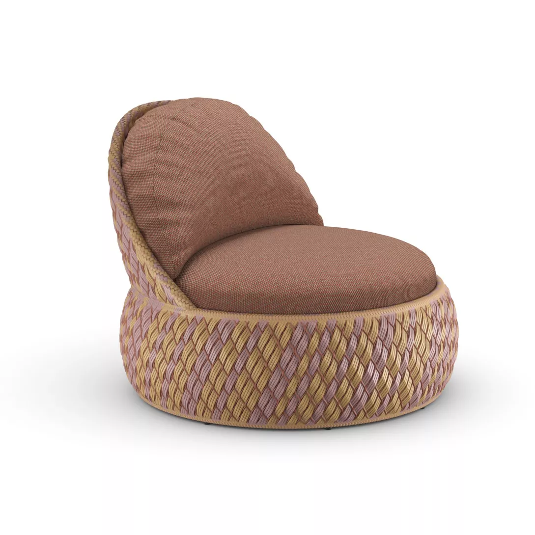 Dedon Dala Sessel in Braun und Beige ohne Hintergrund
