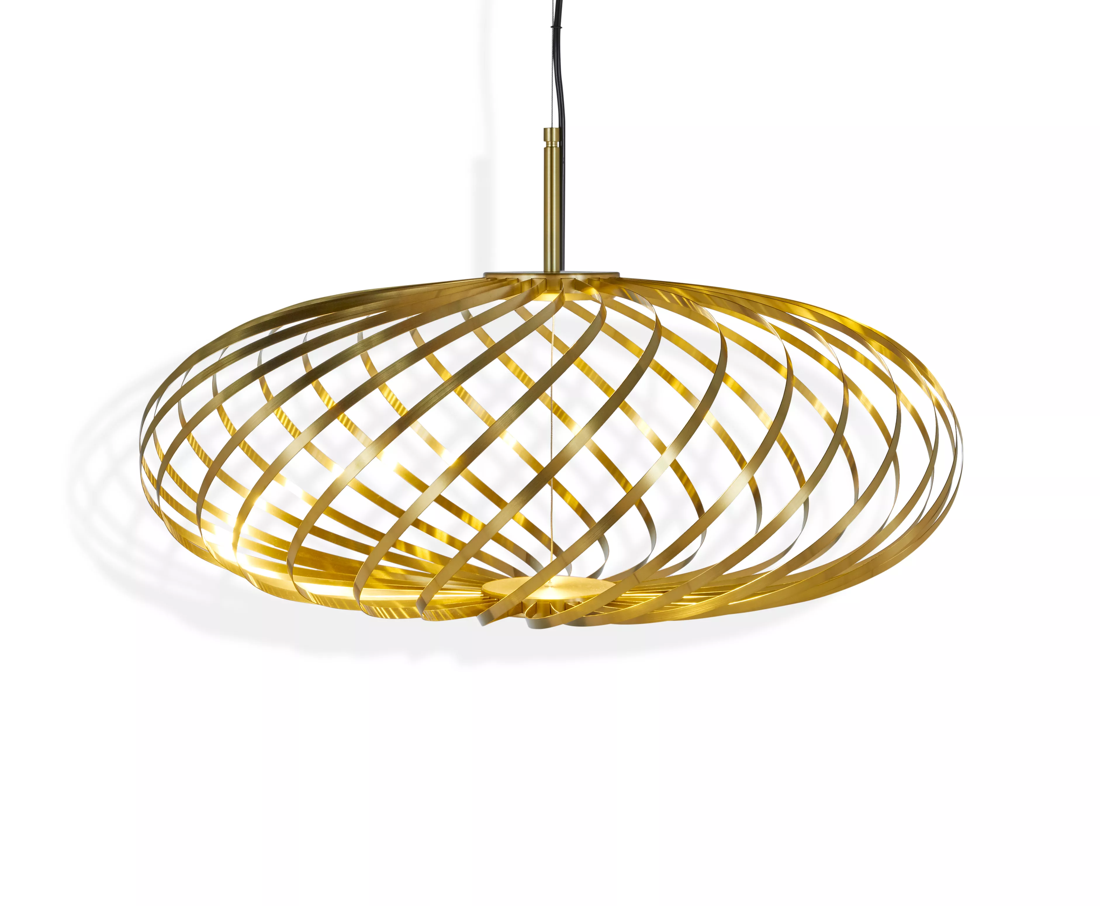 Tom Dixon Spring Pendant Brass Small • Quick Ship