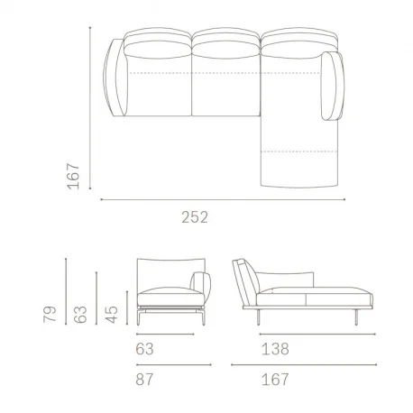 Die Happy Jack Kollektion bietet mit ihren großen Kissen eine gemütliche und komfortable Atmosphäre Das Designerstück mit kompakten Abmessungen passt perfekt in kleinere Wohnungen und verschiedene gewerbliche Umgebungen vom Büro bis zum Wartebereich und C