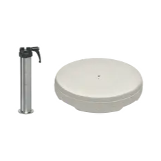 Betonsockel Z, 55kg. Inkl. Standrohr Z Edelstahl