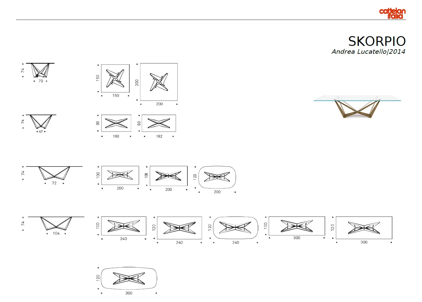 Cattelan_Italia_Skorpio_Technische_Zeichnung