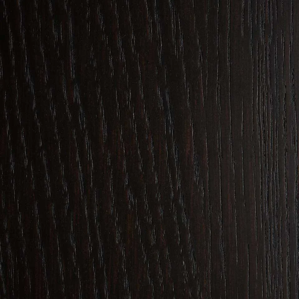 Eiche 'Wenge dunkel', dunkel gebeizt, matt lackiert