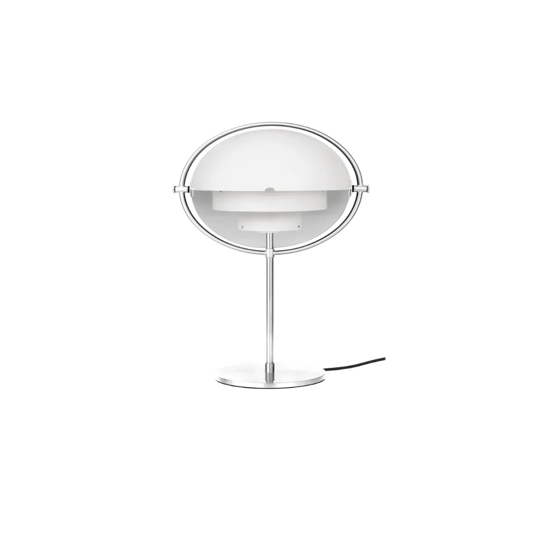 Chrome Base / White Semi Matt