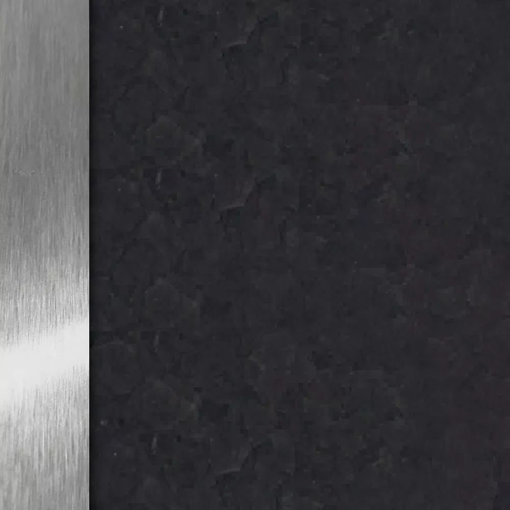 Edelstahlgestell - Lavastein Dark Grey Tischplatte