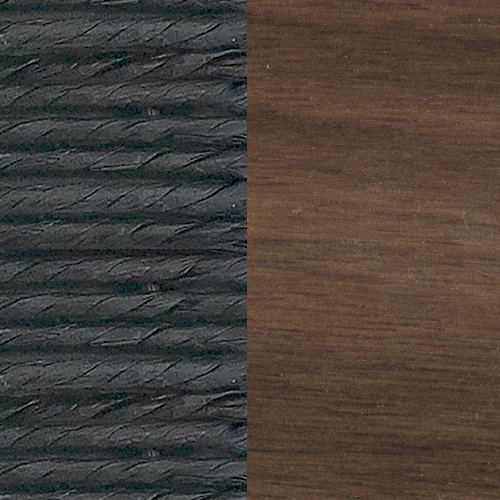 Walnuss geölt + Kordel schwarz