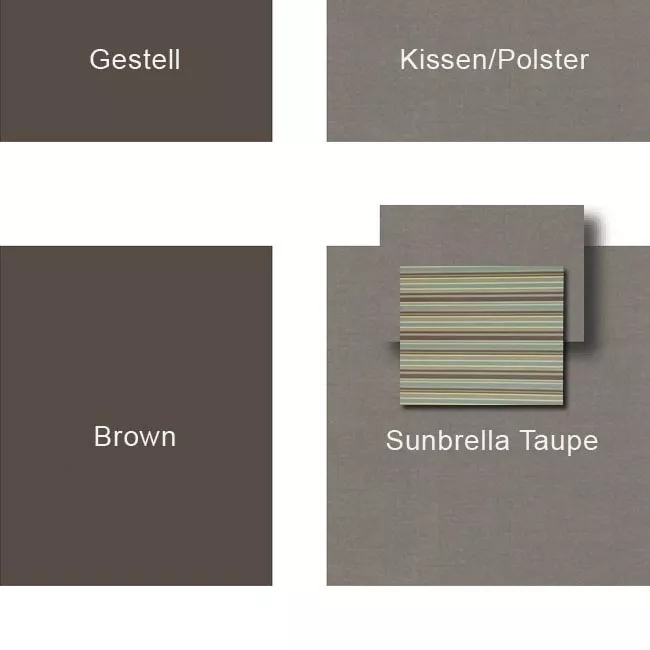 Brown / Sunbrella Taupe / Brannon Whisper