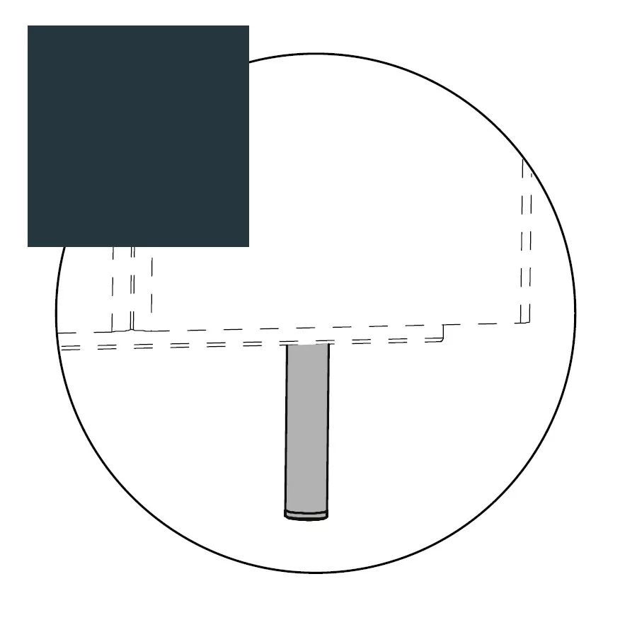 37,5 cm - Anthracite - RAL7016