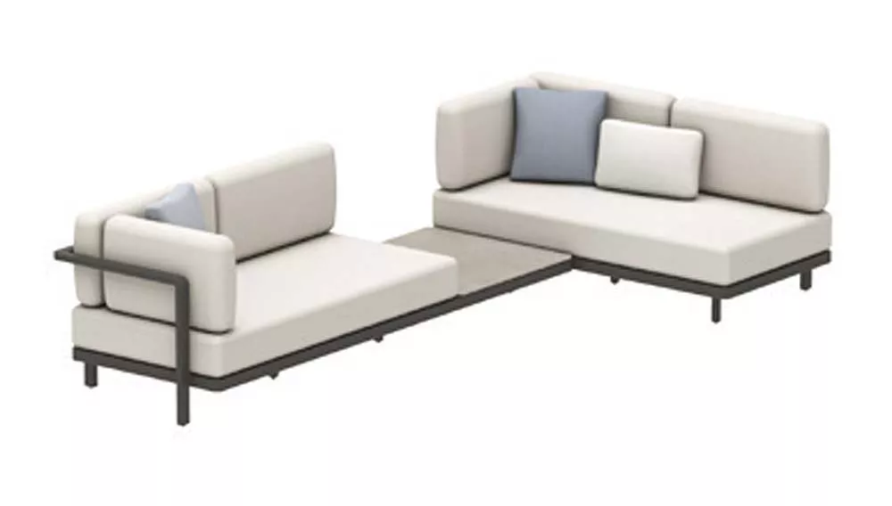 Royal Botania Red Label • Alura Lounge Ecksofa 13 • mit Ablagefläche • 330 × 165 cm rechts/links
