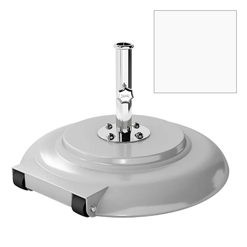 Rollensockel 43 kg glacier white