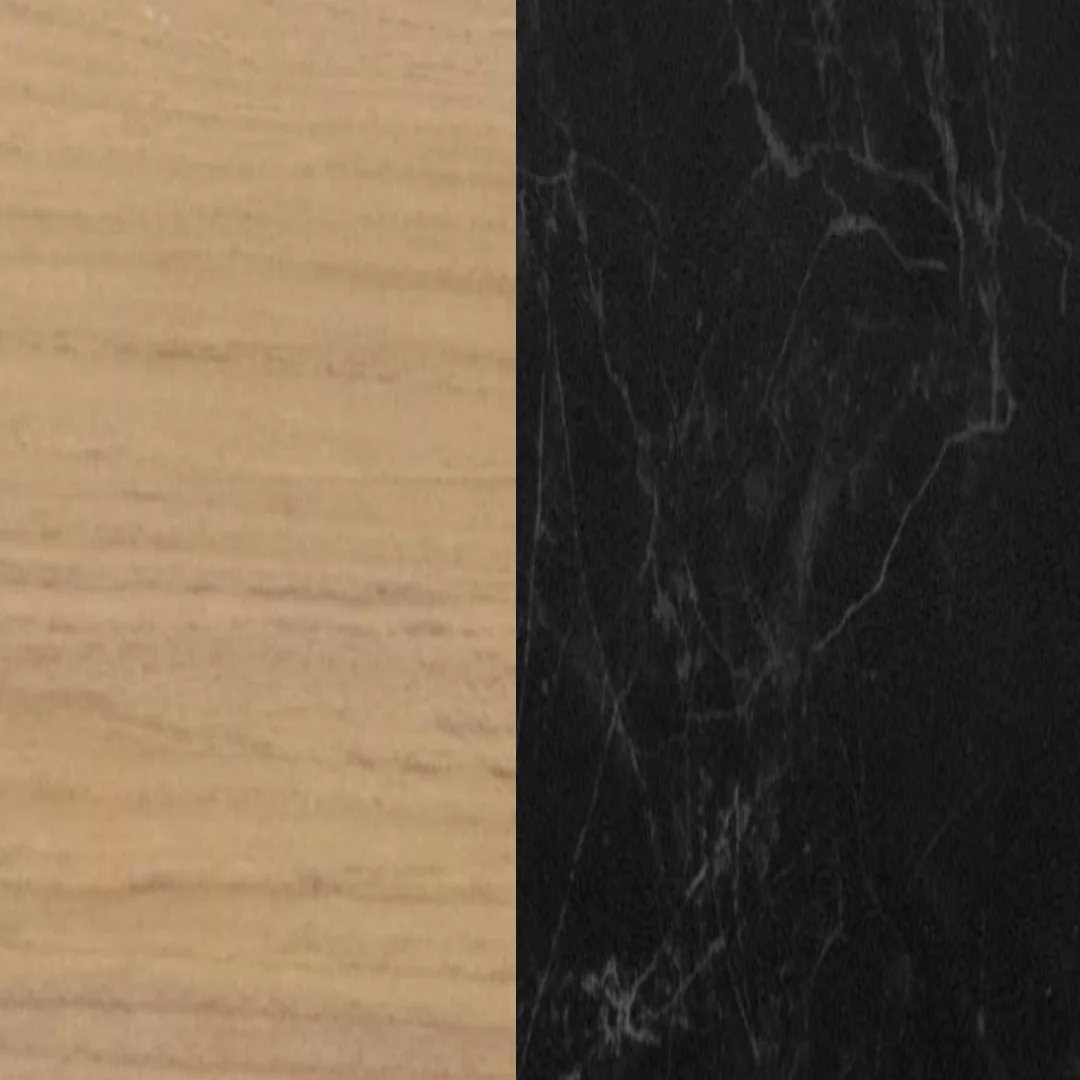Aluminium beschichtet Teak / Keramik Nero Marquina