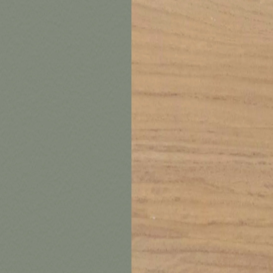 Aluminium beschichtet Sage  / Teakholz