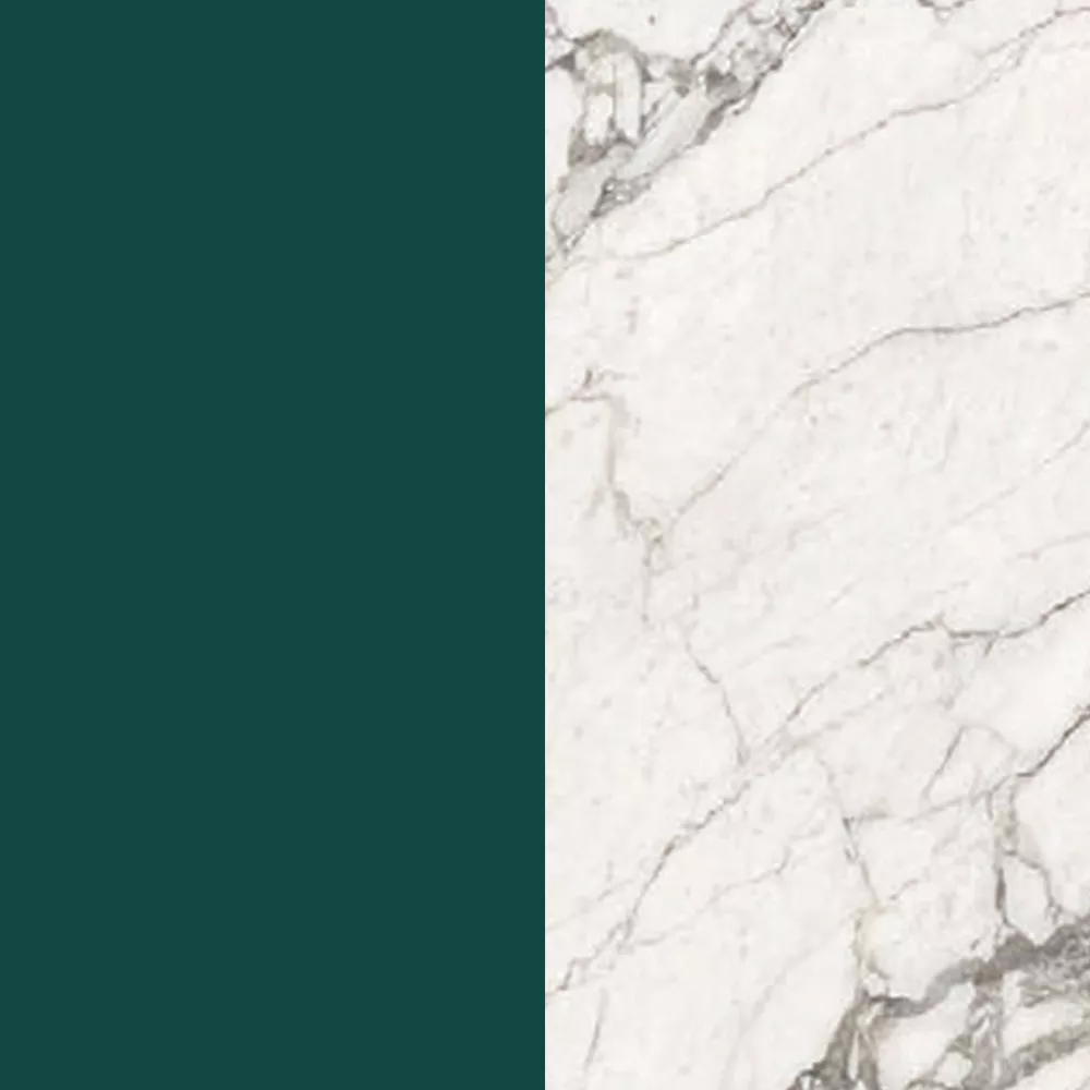 Teal Green / Calacatta