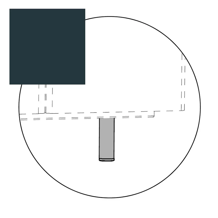 32,5 cm - Anthracite - RAL7016