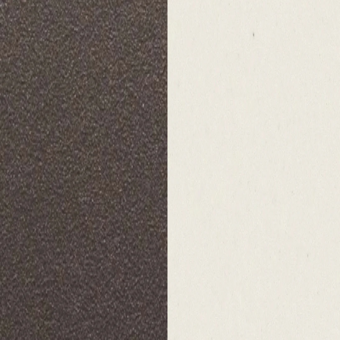 Aluminium beschichtet Bronze / Keramik Weiß