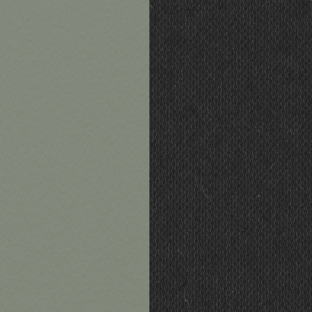 Aluminium beschichtet Sage / Textile Schwarz
