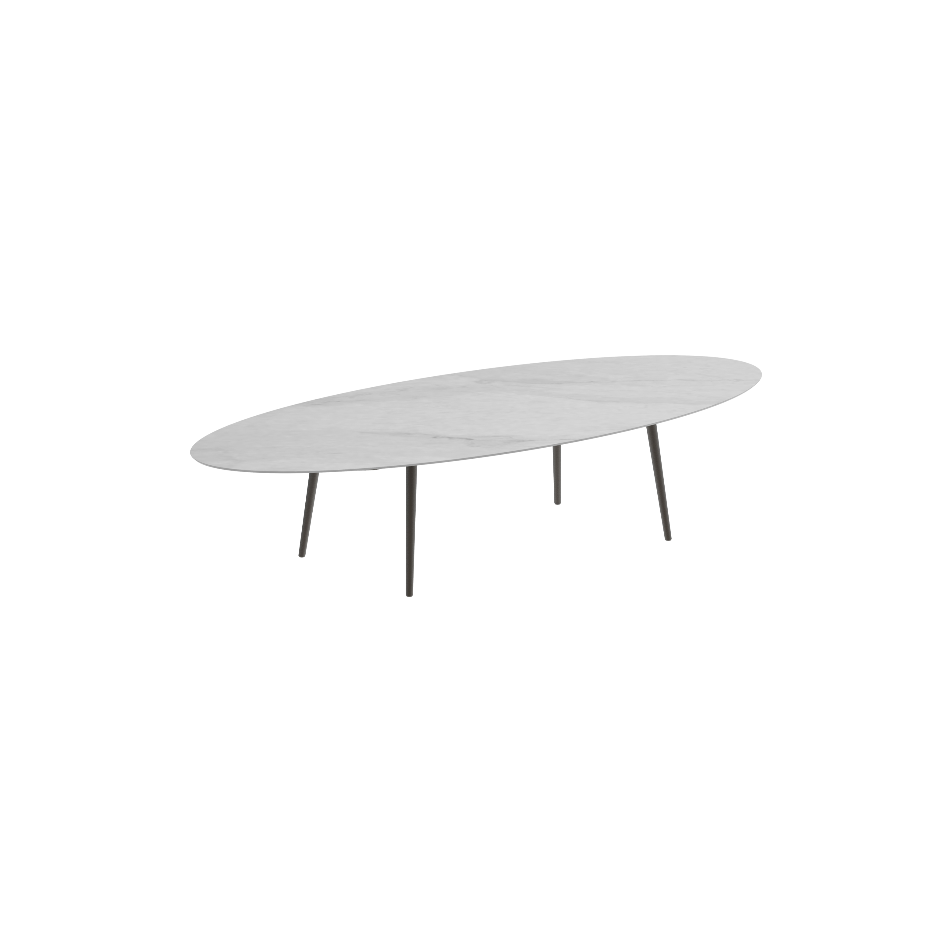 Royal Botania Styletto Ellipse Esstisch • 320 x 140 cm • niedrig