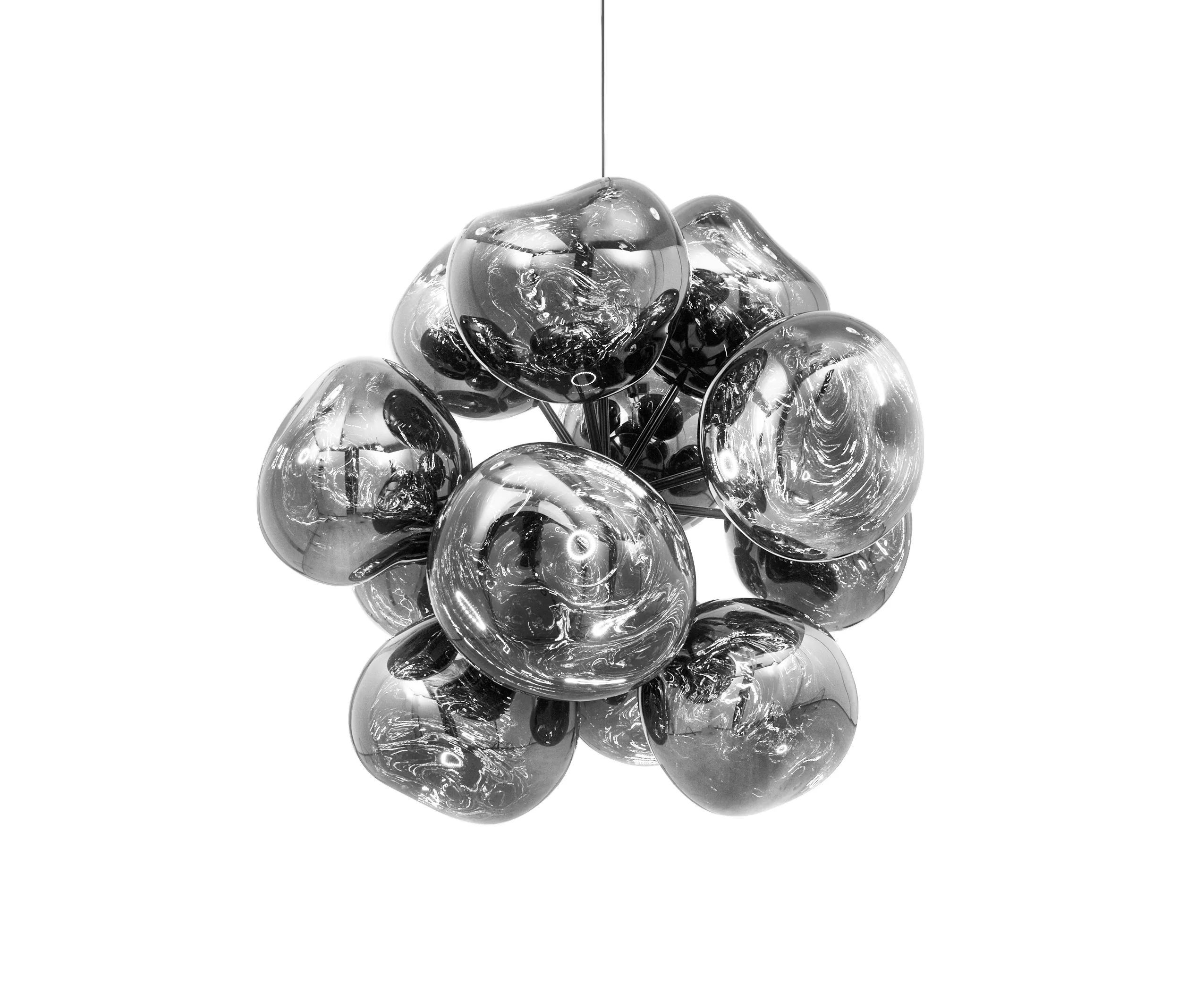 Tom Dixon Melt Burst Chandelier Silver Kronleuchter