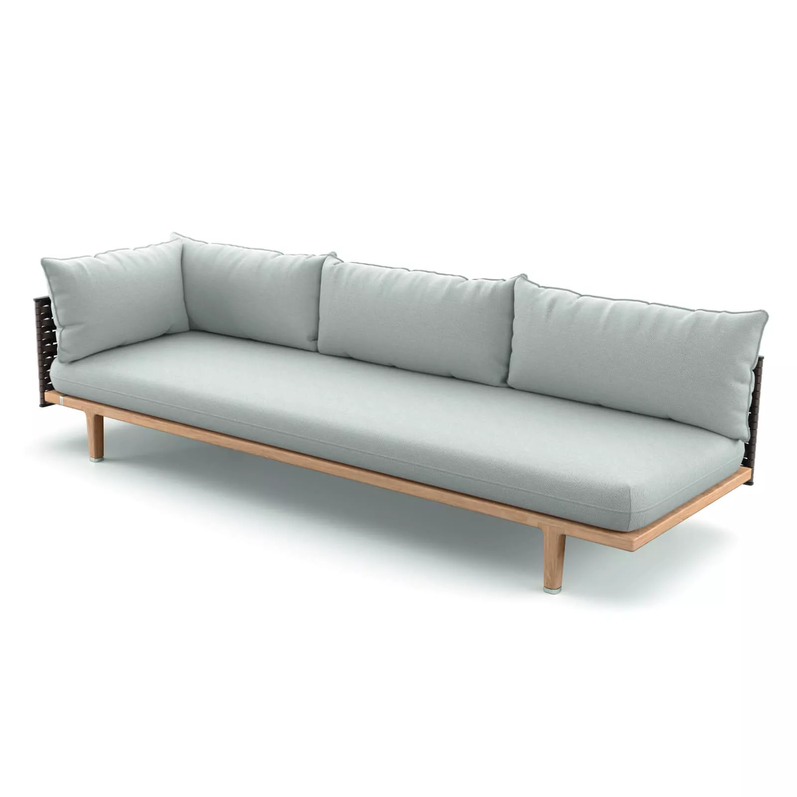 Dedon Sealine Modul Rechts XL in hellgrau ohne Hintergrund