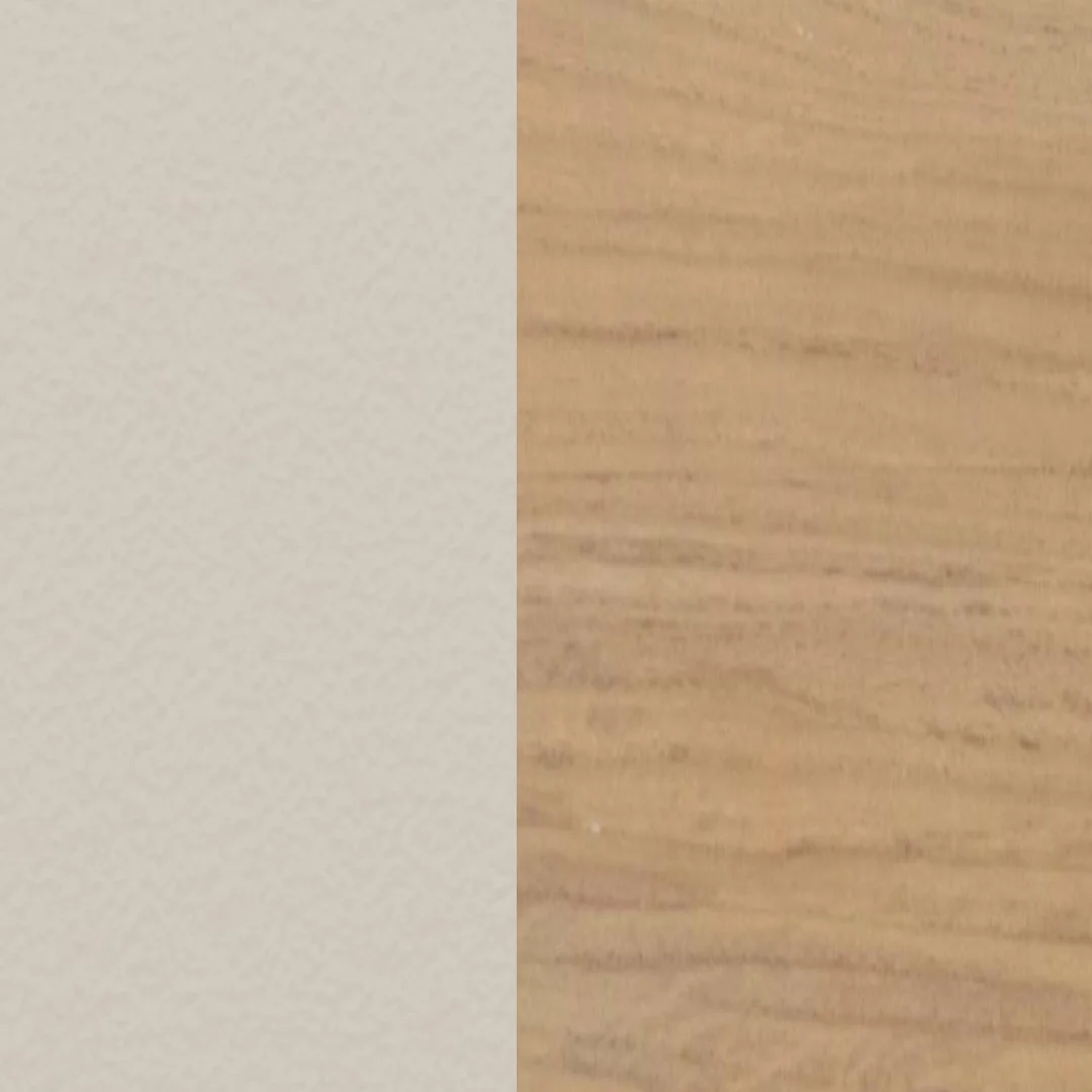 Aluminium beschichtet Pebble / Teakholz