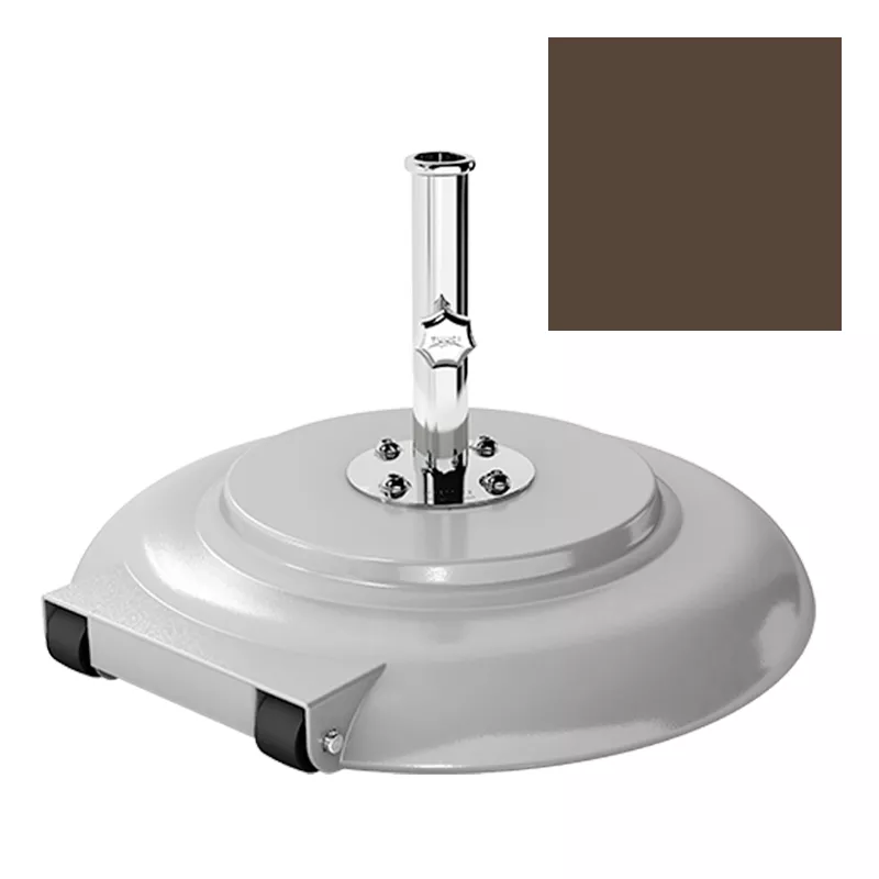 Rollensockel 43 kg espresso